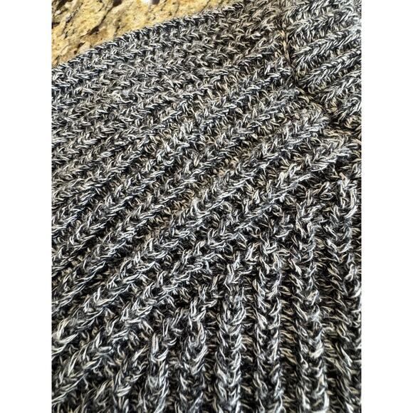 Madewell Gray Linen Blend Swing Crop Marled Sweater C0358 Size Large - Picture 8 of 11